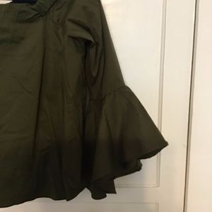 XOXO Juniors' Ruffle-Sleeve Off-The-Shoulder Top